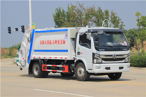 垃圾不落地 石岭更美丽——东风凯普特8方国六压缩式垃圾车的环保使命